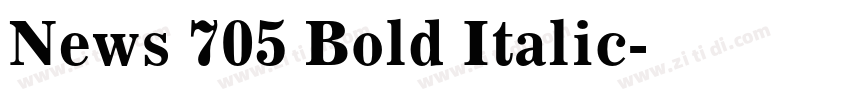 News 705 Bold Italic字体转换